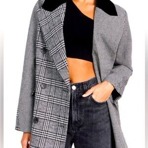 Avec Les Filles houndstooth x plaid